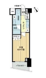 サンクタス市谷富久町ウエストテラス 3階 間取り図