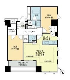 パークコート神宮前 The Air 3階 間取り図