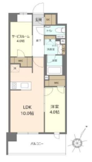 パレステージ横浜十日市場 1階 間取り図