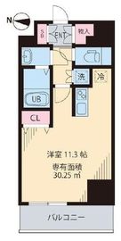 ルアナ亀戸 803 間取り図