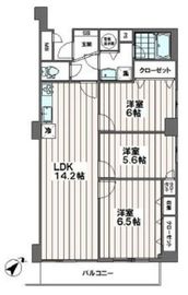 ライオンズマンション池袋 3階 間取り図