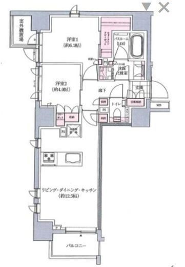 アトラス秋葉原アロマコート 4階 間取り図