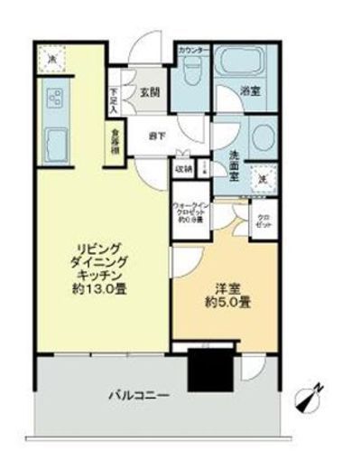 パークタワー勝どきミッド/サウス 20階 間取り図