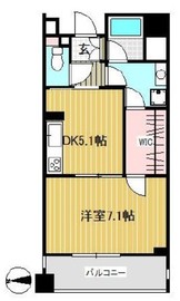 クリオ浅草参番館 8階 間取り図