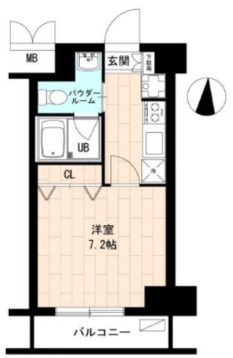 エースハイツ森下 7階 間取り図