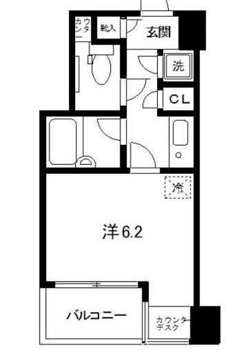 キャピタルステージ日本橋 403 間取り図