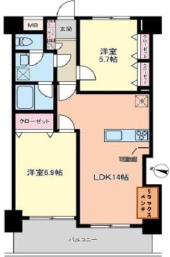 フィールドアベニュー 1202 間取り図