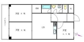 ライオンズマンション麻布十番 3階 間取り図