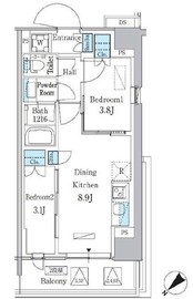 パークアクシス品川南大井パークフロント 301 間取り図