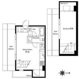 エルヴィータ代々木 504 間取り図