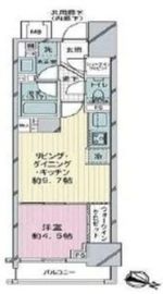 シティハウス目黒ザ・ツイン 14階 間取り図