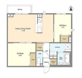 テラス高輪ざくろ坂 001 間取り図