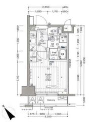 ガーラ・ステーション横濱関内 2階 間取り図