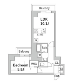 コーデリア荻窪 701 間取り図
