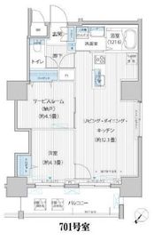 グランデュール富士 601 間取り図