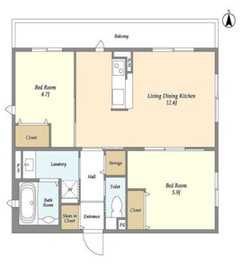 グラン高輪 101 間取り図