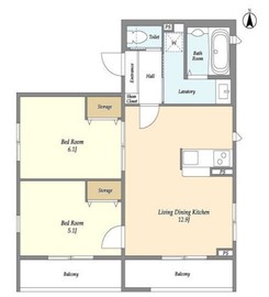 グラン高輪 202 間取り図