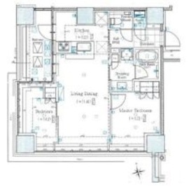 クラッシィタワー新宿御苑 8階 間取り図