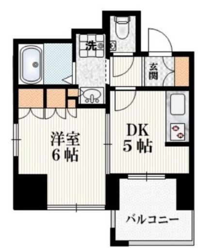 アトラス市ヶ谷 2階 間取り図
