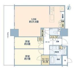 パークタワー西新宿 1402 間取り図