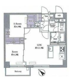 赤坂七番館 2階 間取り図