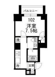 カスガ ディアコート赤坂 102 間取り図