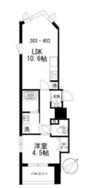 カスガ ディアコート赤坂 303 間取り図