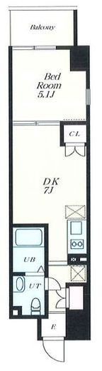 Alivis西葛西norte 703 間取り図