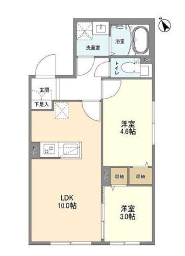 ウェルスクエア二子玉川 302 間取り図