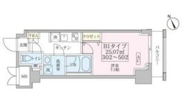 スカイコートリュクス元住吉 3階 間取り図