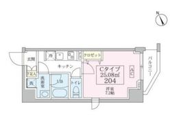 スカイコートリュクス元住吉 2階 間取り図