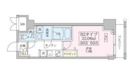 スカイコートリュクス元住吉 4階 間取り図