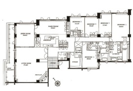 表参道コート (Omotesando Court) 401W 間取り図