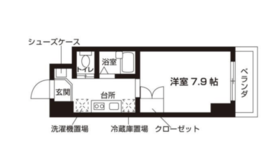 ローズウッド・ハイツ門前仲町 1203 間取り図