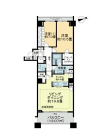 御殿山ハウス 6階 間取り図