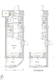 Log横浜伊勢町 (ログ横浜伊勢町) 1階 間取り図