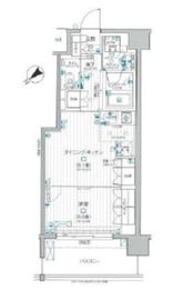 デュオステージ横濱天王町 5階 間取り図