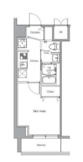 エルプレイス新子安2 2階 間取り図