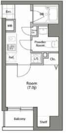 シャンブリーズ御茶ノ水 2階 間取り図