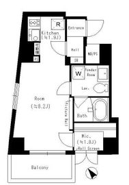 レジディア恵比寿 402 間取り図