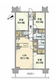 バウス西大島 2階 間取り図