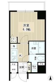 エスコート麻布十番2 301 間取り図