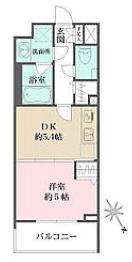 SILVERADO SHIBASAKI-CHO (シルバラード柴崎町) 304 間取り図