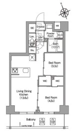 コンフォリア東葛西 805 間取り図