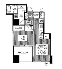 ワールドシティタワーズ キャピタルタワー 34階 間取り図