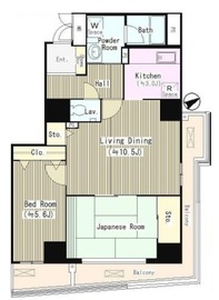 ハイエスト荻窪 1301 間取り図