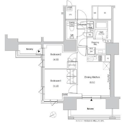 ザ・パークハビオ目白タワー 1501 間取り図