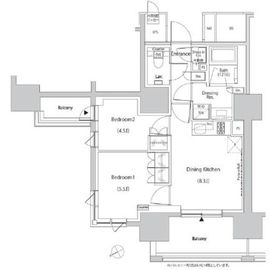 ザ・パークハビオ目白タワー 1501 間取り図