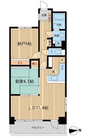 芝公園アパートメント 303 間取り図