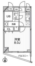 プライマル武蔵関 406 間取り図